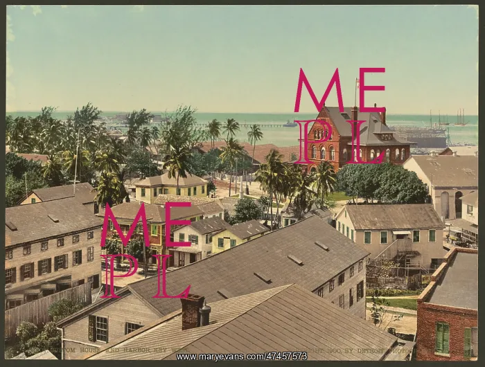 : Custom House and harbor, Key West : Custom House and harbor, Key West