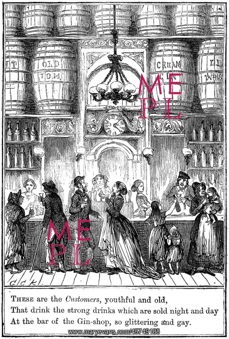 : Customers from The Gin-Shop by Cruikshank : Customers from The Gin-Shop by Cruikshank