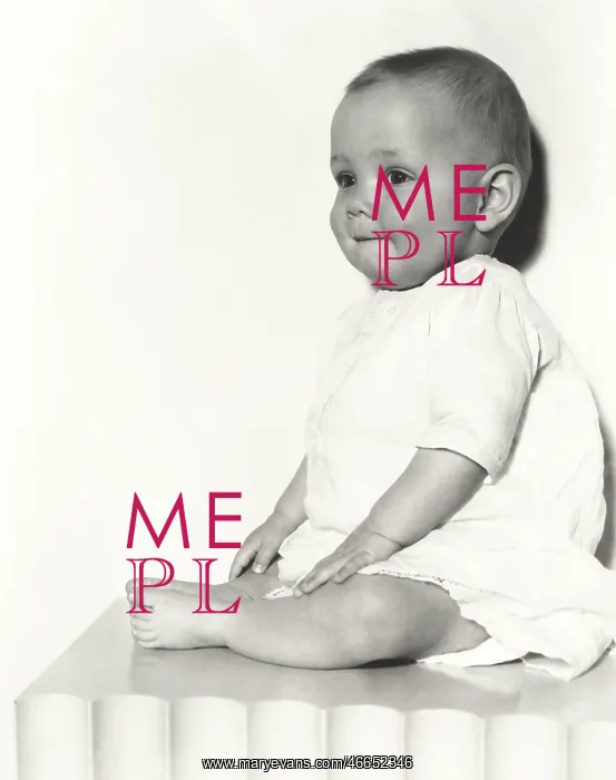  : Cute baby boy sitting on table