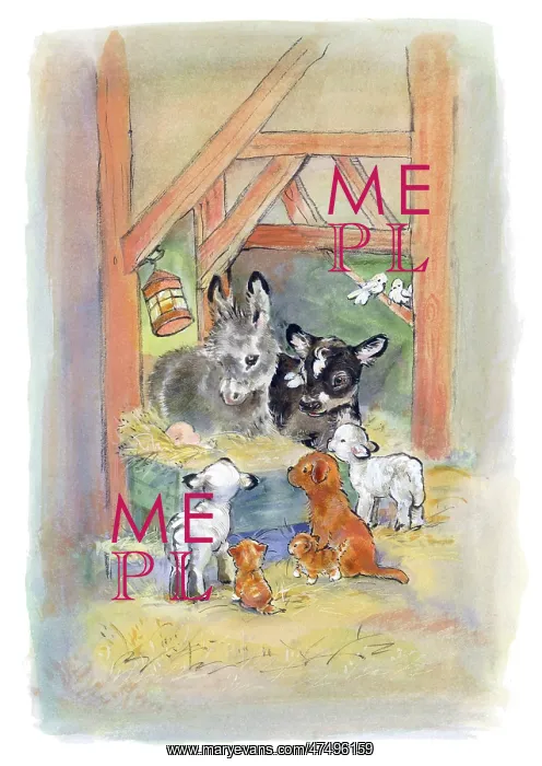 : Cute manger scene ? with animals : Cute manger scene ? with animals