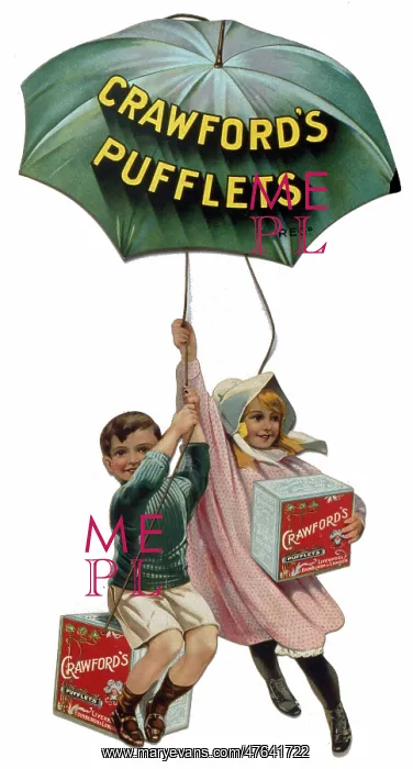 : Cutout advertisement, Crawford's Pufflets : Cutout advertisement, Crawford's Pufflets