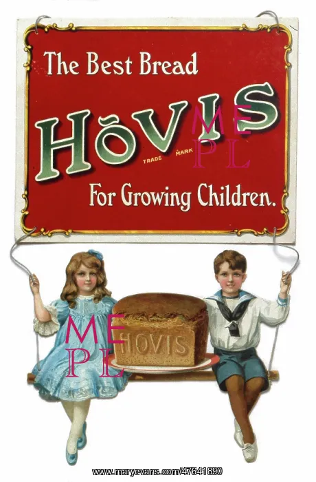 : Cutout advertisement, Hovis Bread : Cutout advertisement, Hovis Bread