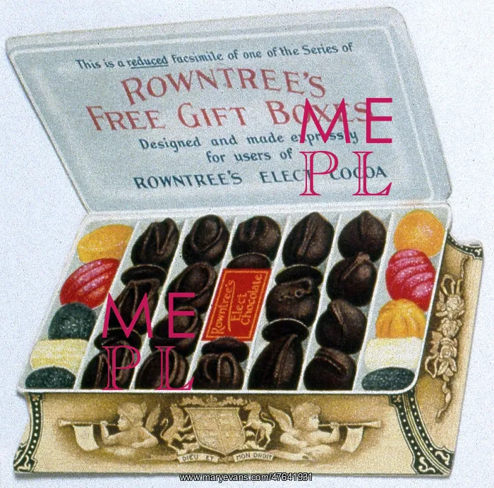 : Cutout advertisement for Rowntree's chocolates : Cutout advertisement for Rowntree's chocolates