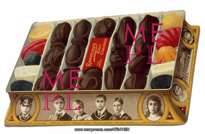 : Cutout advertisement for Rowntree's Elect chocolates : Cutout advertisement for Rowntree's Elect chocolates
