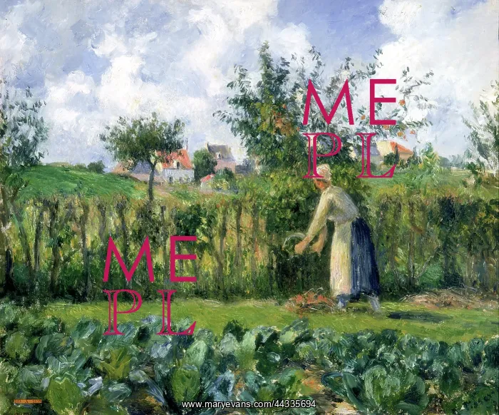 : The cutting of the hedge, by Camille Pissarro : The cutting of the hedge, by Camille Pissarro