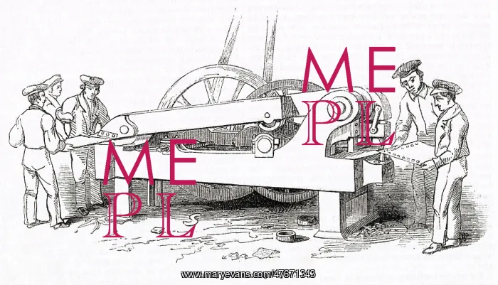 : Cutting and punching engine, Clyde steamboat works, Glasgow : Cutting and punching engine, Clyde steamboat works, Glasgow