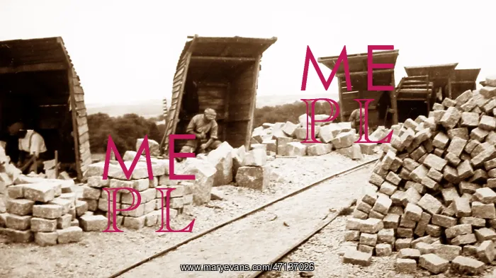  : Cutting setts, Rubislaw Quarry early 1900s
