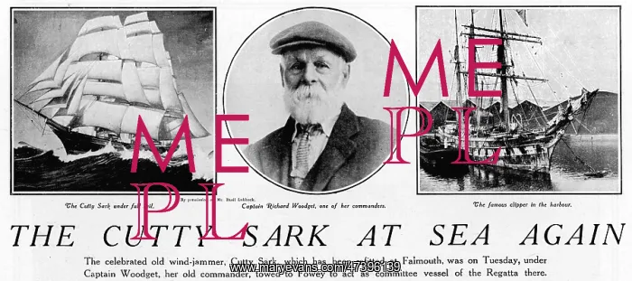 : CUTTY SARK IN 1924 : CUTTY SARK IN 1924