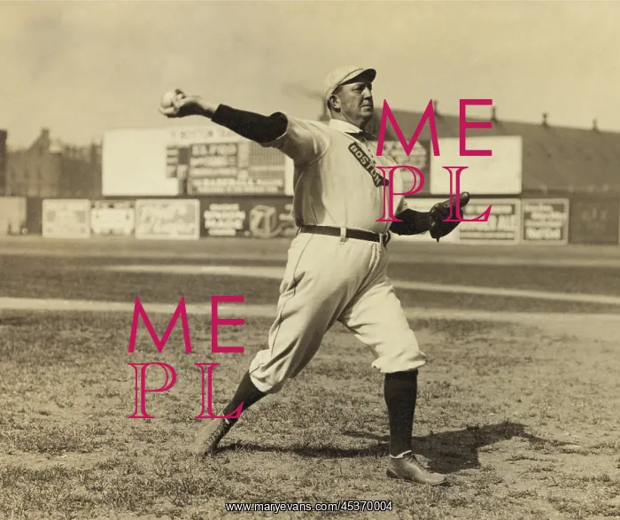 : Cy Young pitching in 1908 in New York City : Cy Young pitching in 1908 in New York City