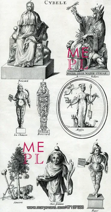 : CYBELE. Mother-Goddess of Phrygia, goddess of fertility and the mountains : CYBELE. Mother-Goddess of Phrygia, goddess of fertility and the mountains