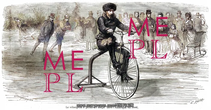  : Cycling on ice skates
