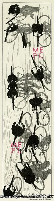 : Cycling silhouette 1896 : Cycling silhouette 1896