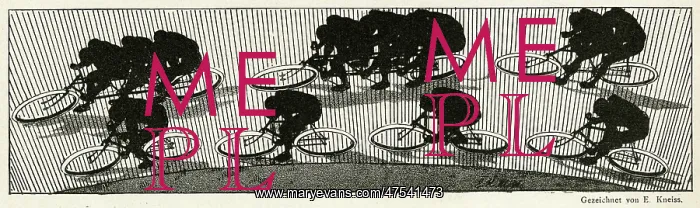  : Cycling silhouette