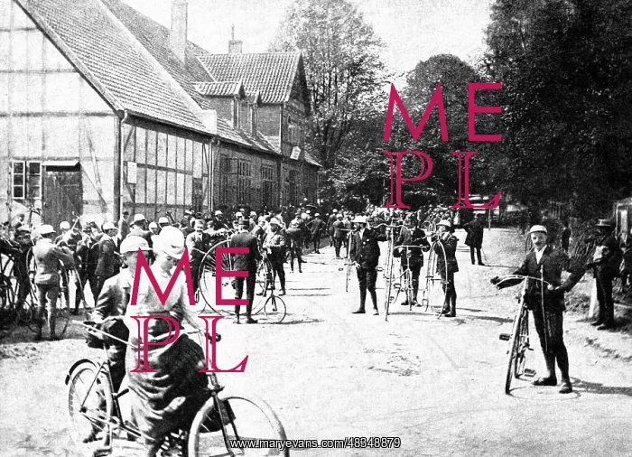 : Cyclist in Friedrichsruh, 1895 : Cyclist in Friedrichsruh, 1895