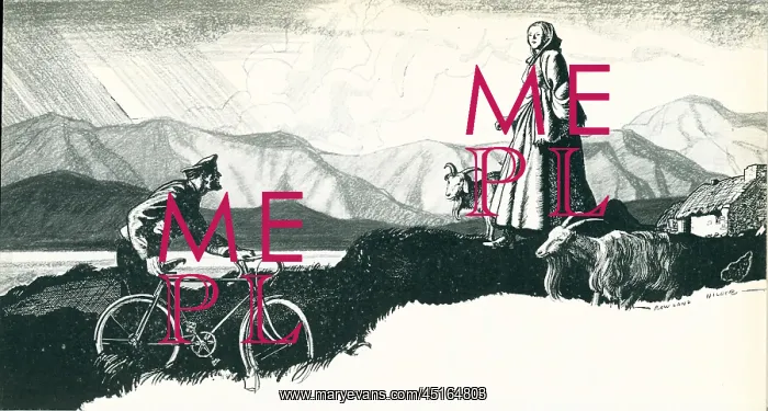 : Cyclist With Goat Lady : Cyclist With Goat Lady