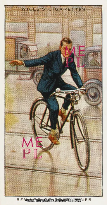  : Cyclist on Tramlines