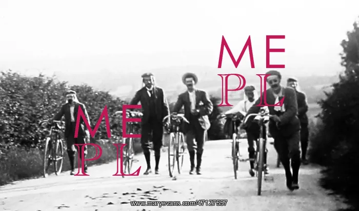  : Cyclists, Charing Hill, Ashford