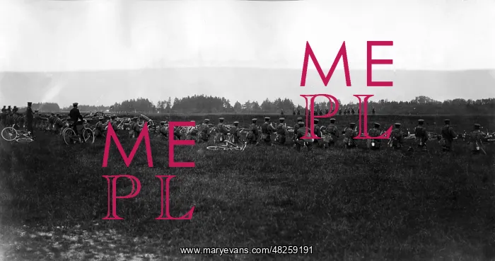 : Cyclist's detachment during an exercise, 1894 : Cyclist's detachment during an exercise, 1894