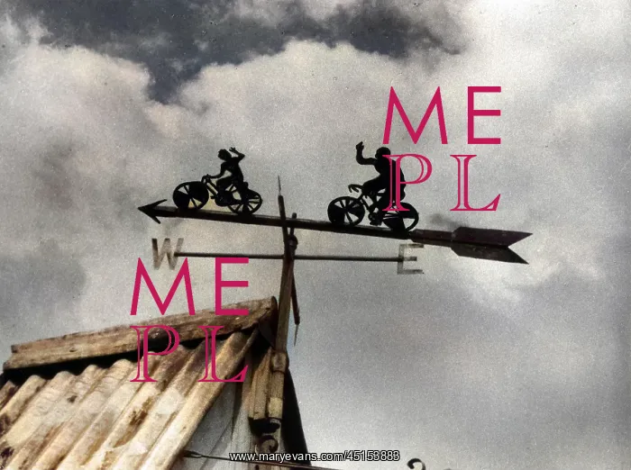 : CYCLISTS WEATHERVANE : CYCLISTS WEATHERVANE