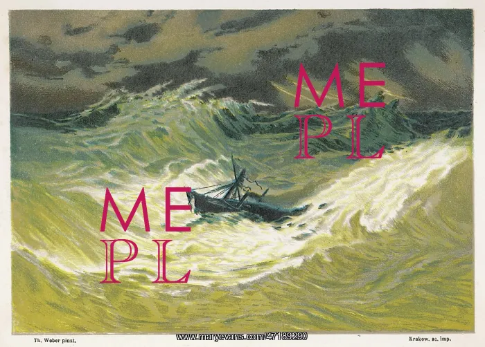  : CYCLONE AT SEA C1870