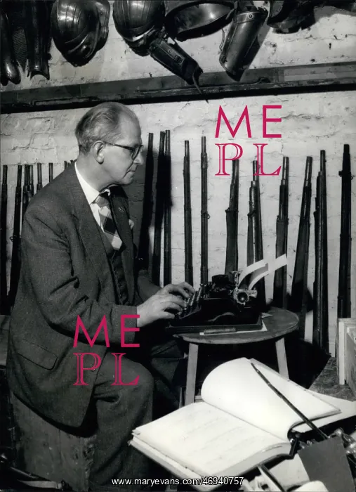 : Cyril Brashier, armoury expert, Royal Opera House, London : Cyril Brashier, armoury expert, Royal Opera House, London
