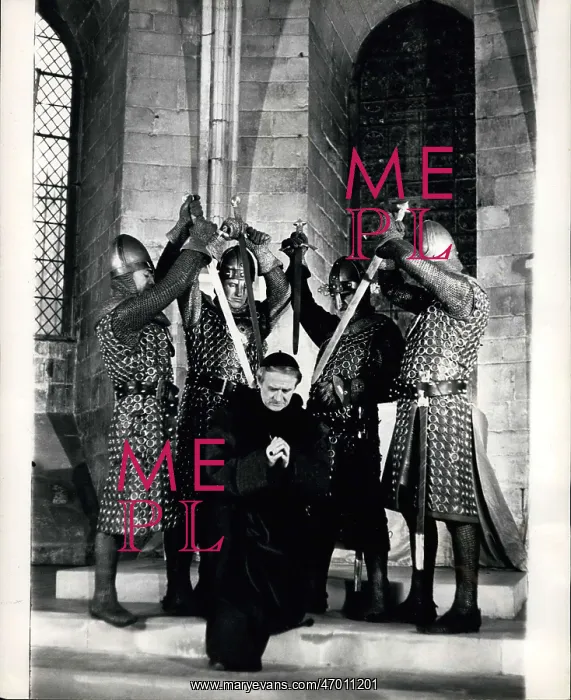 : Cyril Cusack as Becket, Murder in the Cathedral, BBC TV : Cyril Cusack as Becket, Murder in the Cathedral, BBC TV