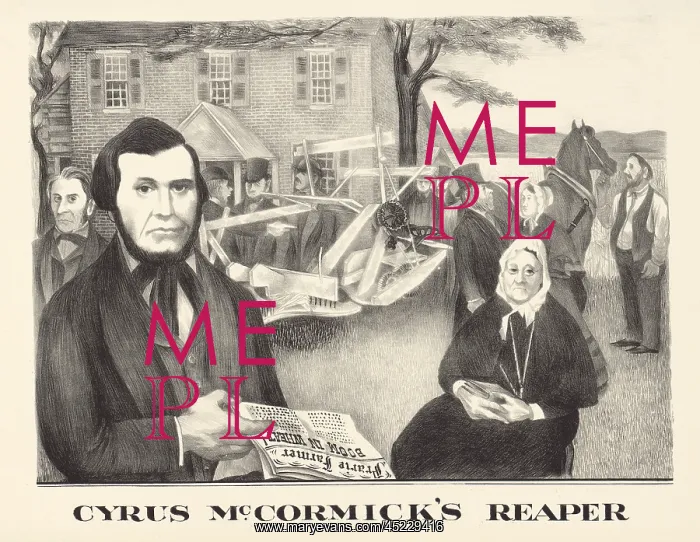 : Cyrus McCormick's reaper. A n illustration ? : Cyrus McCormick's reaper. A n illustration ?
