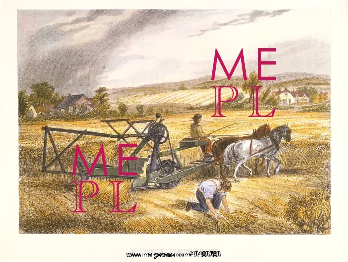 : Cyrus McCormick's reaping machine of 1831 (patented : Cyrus McCormick's reaping machine of 1831 (patented