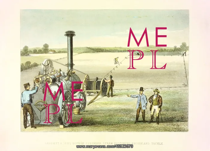 : Cyrus McCormick's reaping machine of 1831 (patented : Cyrus McCormick's reaping machine of 1831 (patented