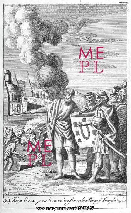  : Cyrus proclaiming the rebuilding of the temple