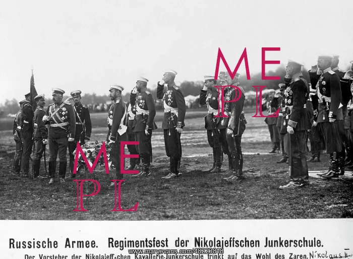 : Czar Nicholas II on a regiment festivity : Czar Nicholas II on a regiment festivity