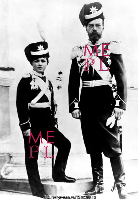 : Czarevitch Alexei and his father, Czar Nicholas ? : Czarevitch Alexei and his father, Czar Nicholas ?