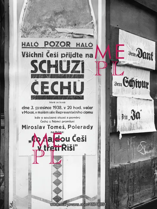: Czech election posters, 1938 : Czech election posters, 1938