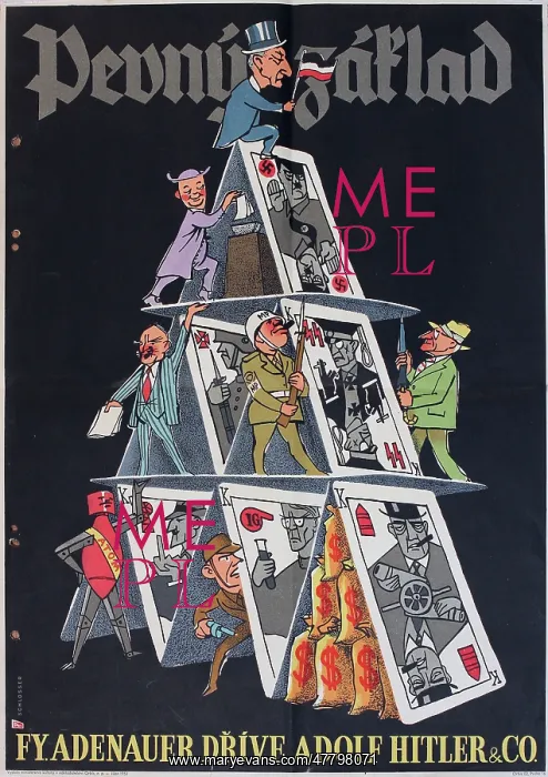 : Czech poster, Fy. Adenauer, formerly Hitler & Co : Czech poster, Fy. Adenauer, formerly Hitler & Co