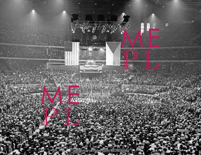: Czech protest at the Chicago Stadium, 1938 : Czech protest at the Chicago Stadium, 1938