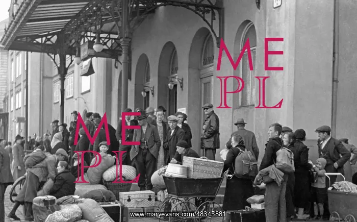 : Czech refugees in Prague, 1938 : Czech refugees in Prague, 1938