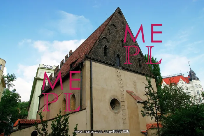 : Czech Republic. Prague. Old New Synagogue. Gothic, 13th cent : Czech Republic. Prague. Old New Synagogue. Gothic, 13th cent