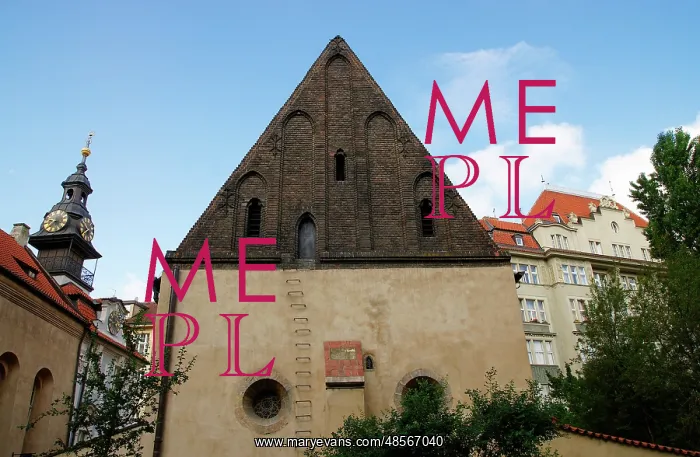 : Czech Republic. Prague. Old New Synagogue. Gothic, 13th cent : Czech Republic. Prague. Old New Synagogue. Gothic, 13th cent