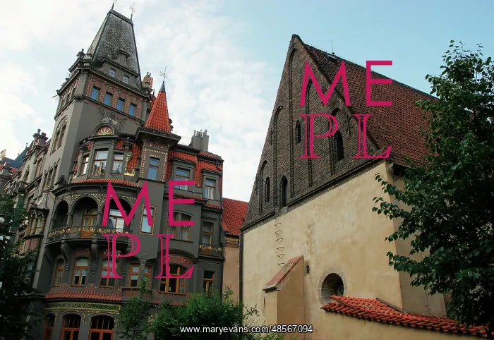 : Czech Republic. Prague. Old New Synagogue. Gothic, 13th cent : Czech Republic. Prague. Old New Synagogue. Gothic, 13th cent