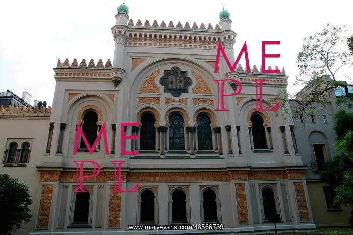 : Czech Republic. Prague. Spanish Synagogue. Moorish Revival s : Czech Republic. Prague. Spanish Synagogue. Moorish Revival s