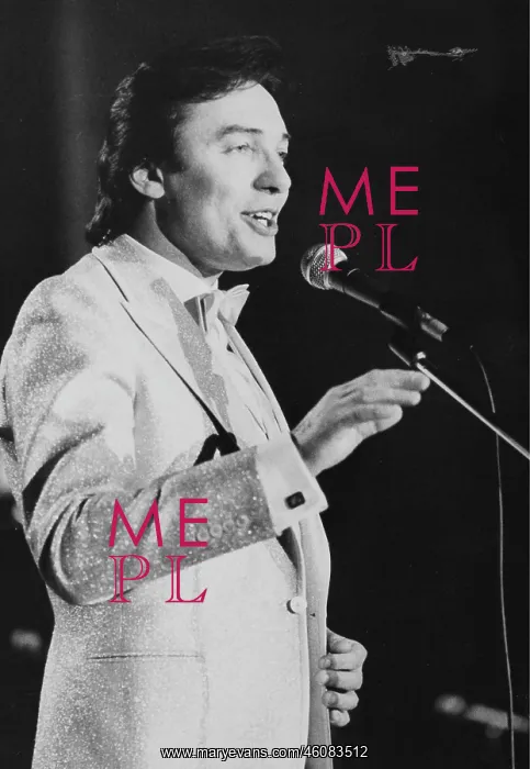 : The Czech singer Karel Gott during a concert at : The Czech singer Karel Gott during a concert at