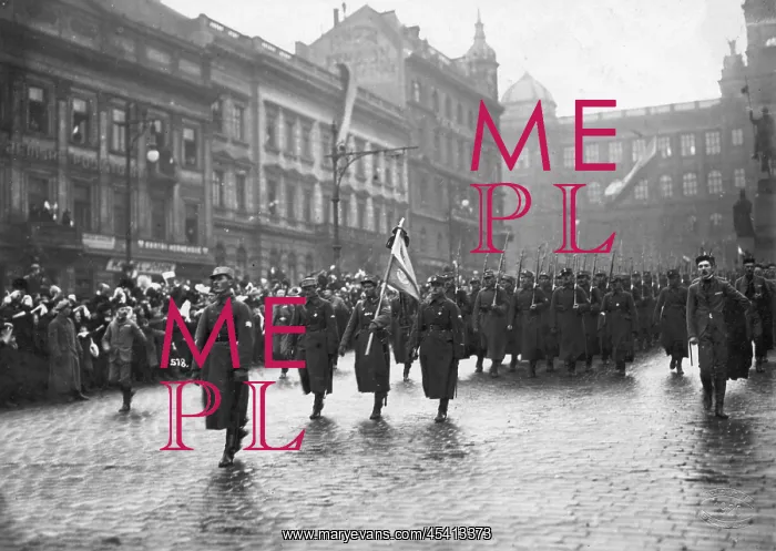: Czechoslovakia 1920, Prague, ceremonial arrival : Czechoslovakia 1920, Prague, ceremonial arrival