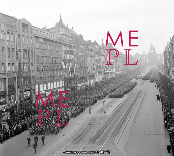: Czechoslovakia, Prague 1948. Wenceslav Square : Czechoslovakia, Prague 1948. Wenceslav Square