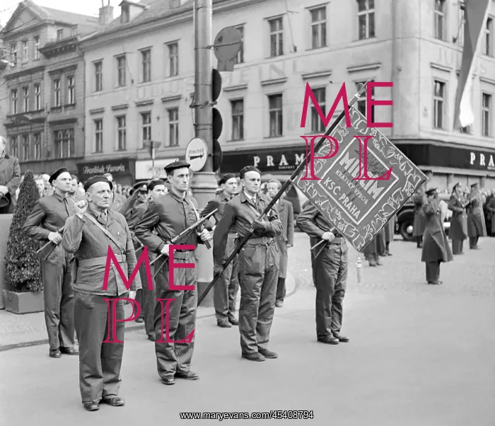 : Czechoslovakia, Prague 1948. Wenceslav Square : Czechoslovakia, Prague 1948. Wenceslav Square