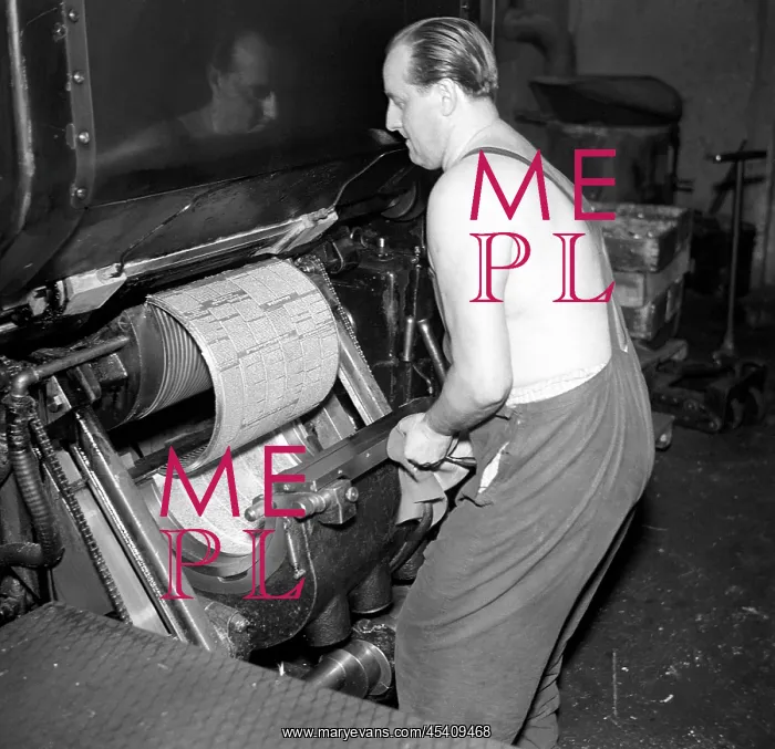 : Czechoslovakia - Prague 1950. Printing press is : Czechoslovakia - Prague 1950. Printing press is