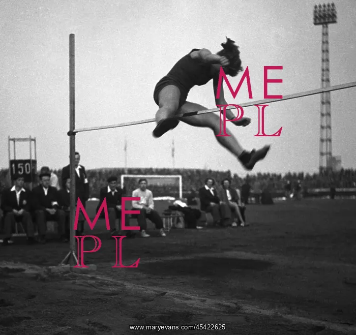 : Czechoslovakia Prague 1950. TSoviet high jumper : Czechoslovakia Prague 1950. TSoviet high jumper