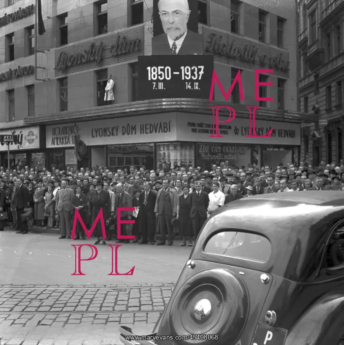 : Czechoslovakia - September 1937, Prague citizens : Czechoslovakia - September 1937, Prague citizens