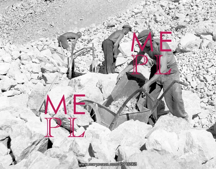 : Czechoslovakia, Stramberg 1948. Limestone mine : Czechoslovakia, Stramberg 1948. Limestone mine
