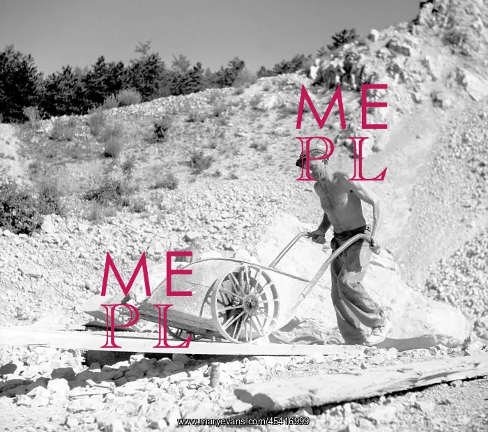 : Czechoslovakia, Stramberg 1948. Limestone mine : Czechoslovakia, Stramberg 1948. Limestone mine