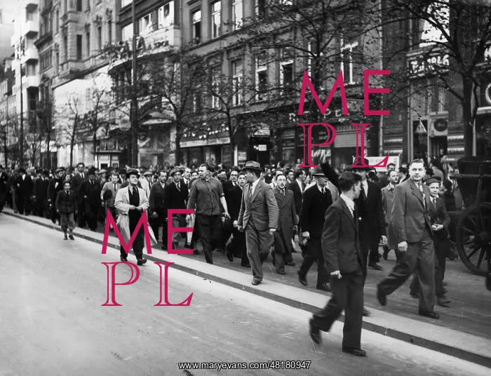 : Czechs protest against the German policy during the Sudeten : Czechs protest against the German policy during the Sudeten